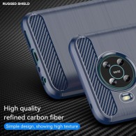 Калъф-Techsuit - Carbon Silicone - Nokia X10 / X20 - Blue