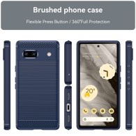 Калъф-Techsuit - Carbon Silicone - Google Pixel 7a - Blue