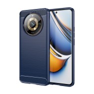 Калъф-Techsuit - Carbon Silicone - Realme 11 Pro / 11 Pro+ - Blue