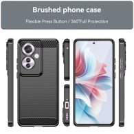 Калъф-Techsuit - Carbon Silicone - Oppo Reno11 F - Black