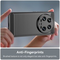 Калъф-Techsuit - Carbon Silicone - Xiaomi 14 Ultra - Black