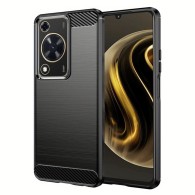 Калъф-Techsuit - Carbon Silicone - Huawei nova Y72 - Black