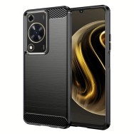 Калъф-Techsuit - Carbon Silicone - Huawei nova Y72 - Black