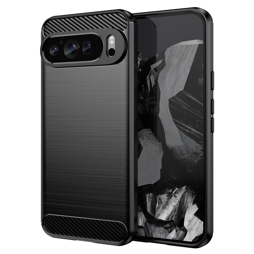Калъф-Techsuit - Carbon Silicone - Google Pixel 9 Pro XL - Black