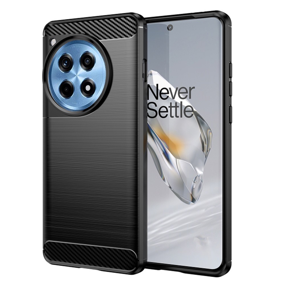 Калъф-Techsuit - Carbon Silicone - OnePlus 12R - Black