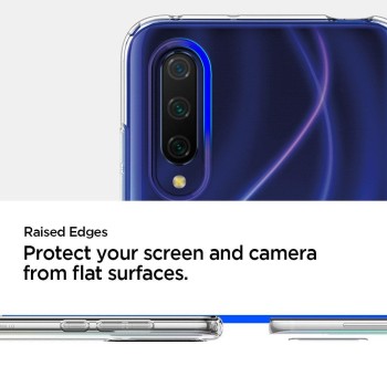 Spigen Liquid Crystal тънък силиконов (TPU) калъф за Xiaomi Mi9 Lite, Crystal Clear