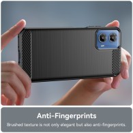 Калъф-Techsuit - Carbon Silicone - Motorola Moto G34 - Black