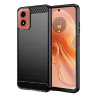 Калъф-Techsuit - Carbon Silicone - Motorola Moto G04 / Moto G04s / Moto G24 / G24 Power - Black