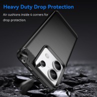 Калъф-Techsuit - Carbon Silicone - Xiaomi Redmi 13C 4G / 13C 5G / Poco M6 / C65 - Black