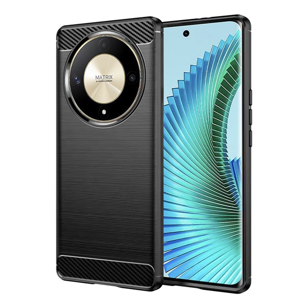 Калъф-Techsuit - Carbon Silicone - Honor Magic6 Lite - Black