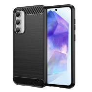 Калъф-Techsuit - Carbon Silicone - Samsung Galaxy A55 5G - Black