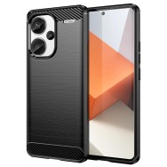 Калъф-Techsuit - Carbon Silicone - Xiaomi Redmi Note 13 Pro+ 5G - Black