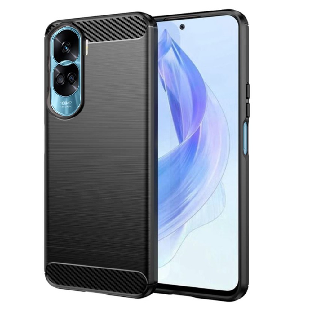 Калъф-Techsuit - Carbon Silicone - Honor 90 Lite - Black