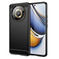 Калъф-Techsuit - Carbon Silicone - Realme 11 Pro / 11 Pro+ - Black