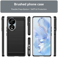 Калъф-Techsuit - Carbon Silicone - Honor 90 / Honor 80 - Black