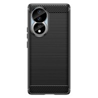Калъф-Techsuit - Carbon Silicone - Honor 90 / Honor 80 - Black