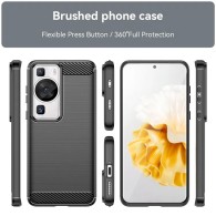 Калъф-Techsuit - Carbon Silicone - Huawei P60 / P60 Pro - Black