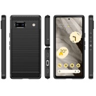 Калъф-Techsuit - Carbon Silicone - Google Pixel 7a - Black