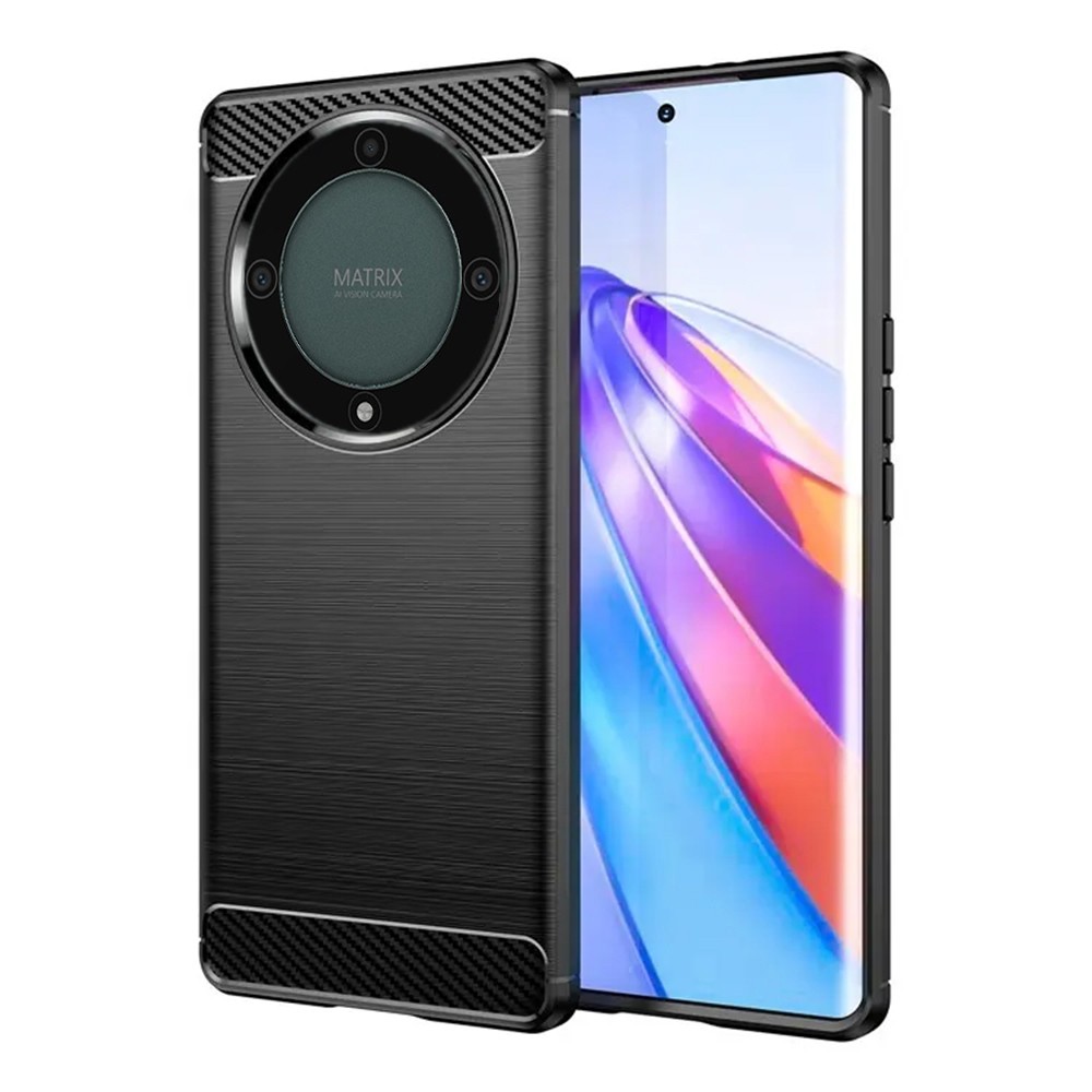 Калъф-Techsuit - Carbon Silicone - Honor Magic5 Lite - Black