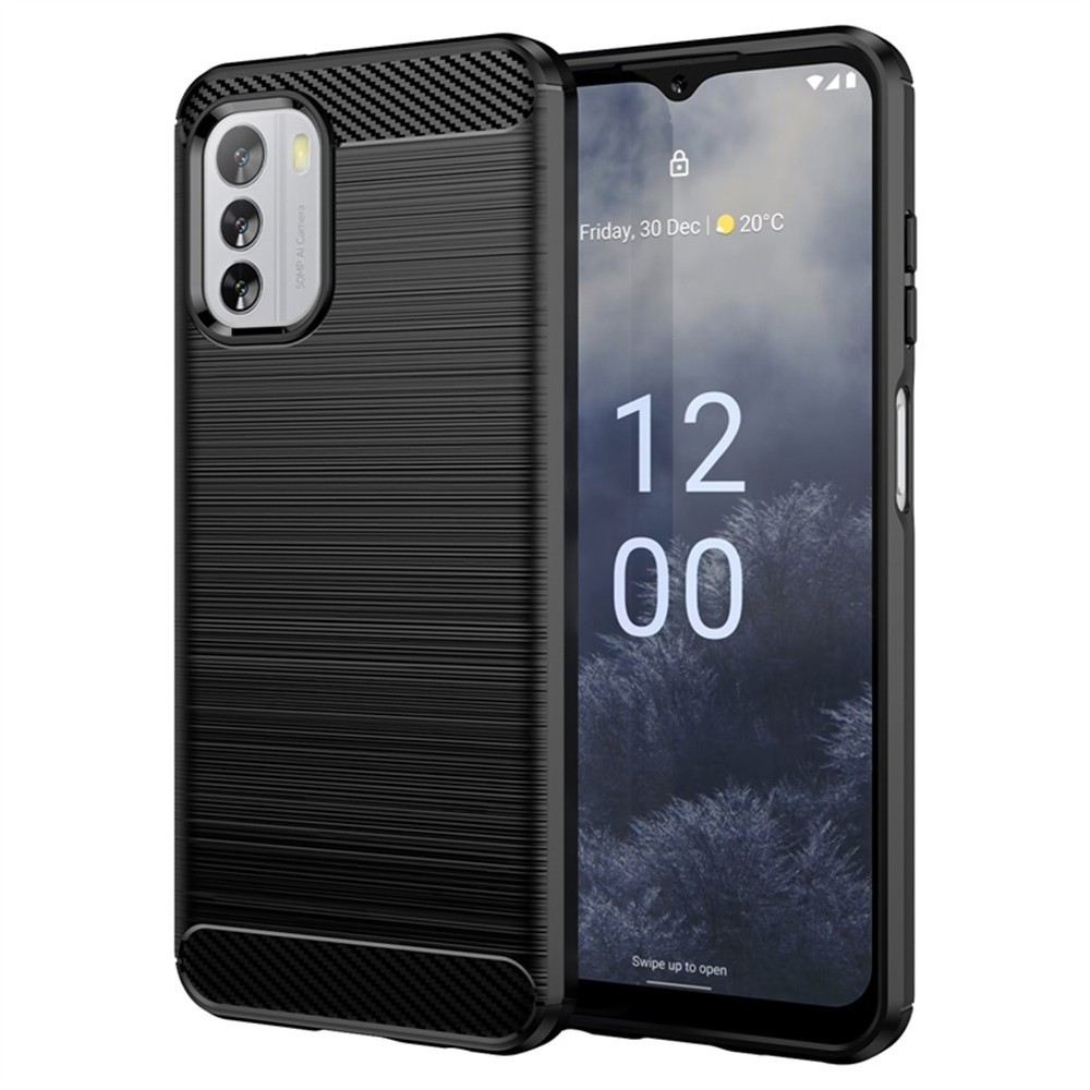 Калъф-Techsuit - Carbon Silicone - Nokia G60 - Black