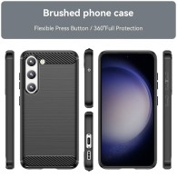 Калъф-Techsuit - Carbon Silicone - Samsung Galaxy S23 - Black
