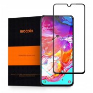 Стъклен протектор MOCOLO TG+Full Glue за Samsung Galaxy A70, Черен
