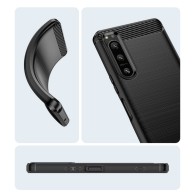 Калъф-Techsuit - Carbon Silicone - Sony Xperia 5 IV - Black