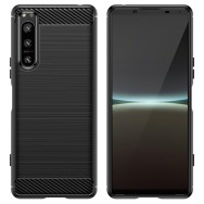 Калъф-Techsuit - Carbon Silicone - Sony Xperia 5 IV - Black