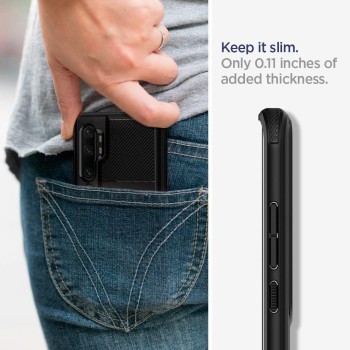 Spigen Rugged Armor удароустойчив силиконов (TPU) калъф за Xiaomi Mi Note 10 / 10 Pro, Matte Black