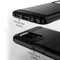 Калъф-Techsuit - Carbon Silicone - Oppo A54 5G / A74 5G / OnePlus Nord N200 5G - Black