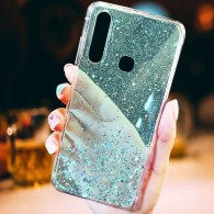 Калъф Sequins Glue Glitter за Huawei P30 Lite, Зелен