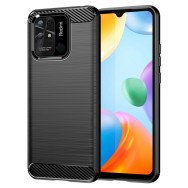 Калъф-Techsuit - Carbon Silicone - Xiaomi Redmi 10C - Black