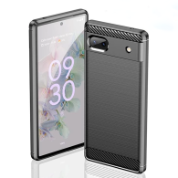 Калъф-Techsuit - Carbon Silicone - Google Pixel 6a - Black