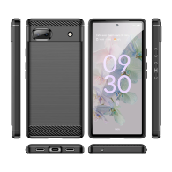 Калъф-Techsuit - Carbon Silicone - Google Pixel 6a - Black