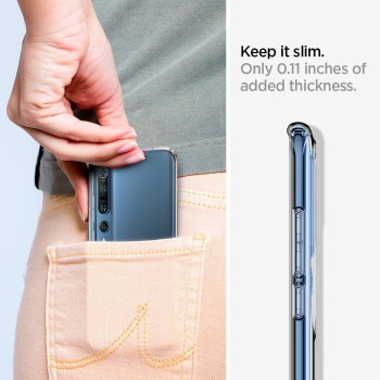 Spigen Liquid Crystal тънък силиконов (TPU) калъф за Xiaomi Mi 10 / Mi 10 Pro, Crystal Clear