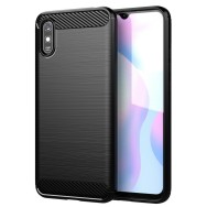 Калъф-Techsuit - Carbon Silicone - Xiaomi Redmi 9A / Redmi 9AT - Black