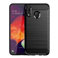 Калъф-Techsuit - Carbon Silicone - Samsung Galaxy A20e - Black