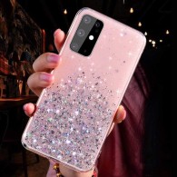 Калъф Sequins Glue Glitter за Huawei P30 Lite, Розов