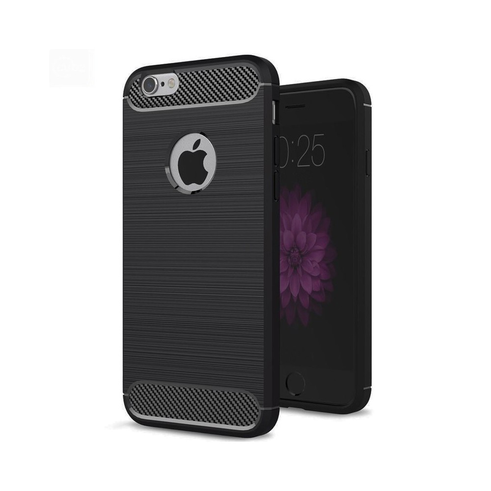 Калъф-Techsuit - Carbon Silicone - iPhone 6 Plus / 6s Plus - Black