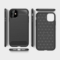 Калъф-Techsuit - Carbon Silicone - iPhone 12 Mini - Black