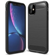 Калъф-Techsuit - Carbon Silicone - iPhone 12 Mini - Black