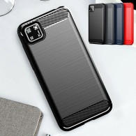 Калъф-Techsuit - Carbon Silicone - Huawei Y5p - Black