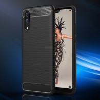 Калъф-Techsuit - Carbon Silicone - Huawei P20 - Black