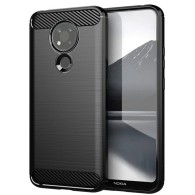 Калъф-TechSuit - Carbon Silicone - Nokia 3.4 - Black