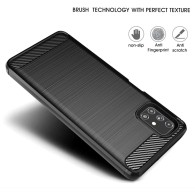 Калъф-TechSuit - Carbon Silicone - Samsung Galaxy M51 - Black