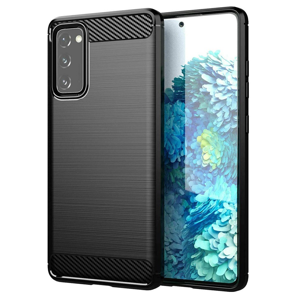 Калъф-TechSuit - Carbon Silicone - Samsung Galaxy S20 FE 4G / S20 FE 5G - Black