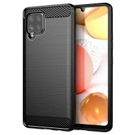 Калъф-TechSuit - Carbon Silicone - Samsung Galaxy A42 5G - Black