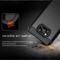 Калъф-TechSuit - Carbon Silicone - Xiaomi Poco X3 / Poco X3 NFC / Poco X3 Pro - Black