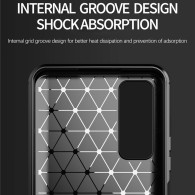 Калъф-Techsuit - Carbon Silicone - Huawei P Smart 2021 - Black