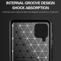 Калъф-Techsuit - Carbon Silicone - Samsung Galaxy A12 / A12 Nacho - Black